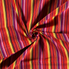 Vibrant Jacquard Stripe Fabric | Salsa Orange