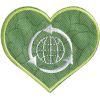 Prym Recycled Embroidered Motif | Heart Green