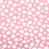 Printed Anti Pil Polar Fleece | Multi Heart Pink