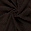 Terry Towelling Fabric | Dark Brown