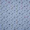 Jersey Cotton Rich Fabric | Rainbows Light Blue