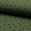 Double Gauze Fabric | Large Spot Khaki