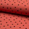 Double Gauze Fabric | Large Spot Burnt Orange