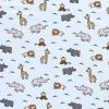 Cotton Rich Jersey Fabric | Charming Animals Blue