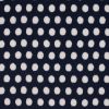 Viscose Challis Fabric | Dots Navy