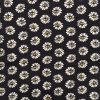 Viscose Challis Fabric | Daisy Black