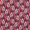 Cotton Sateen Print Fabric | Ikat Wine Red