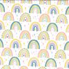 PU Printed Waterproof Raincoat Fabric | Rainbow Parade