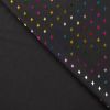 Soft Shell Fleece Fabric | Foil Print - Diamonds Black Multi Foil