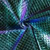 Quilted Coating Fabric | Foiled Crosshatch Mint