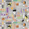 Chills & Thrills Fabric | Monster Mash Gray