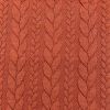 Cable Knit Jersey Fabric | Terracota