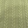 Cable Knit Jersey Fabric | Olive