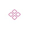 Four Tula Pink 3/4in Rectangle Rings | Sallie Tomato