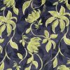 Premium Atelier Viscose Satin Fabric Digital Print | Botanical Black