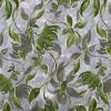 Premium Atelier Viscose Satin Fabric Digital Print | Botanical Silver