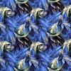 Premium Atelier Viscose Satin Fabric Digital Print | Pheonix Swirl Rose