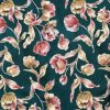 Premium Atelier Viscose Satin Fabric Digital Print | Tulips Green