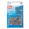 Hooks & Eyes, Steel Size 2, Silver, 35pcs | Prym