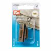 Turn Clasp For Bags Rectangular Brass Brushed | Prym