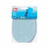 Patches - Iron On - Denim | Oval 10 x 14cm | Light Blue