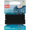 Buttonhole Elastic Velour, 15mm x 1m - Black | Prym