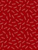 Happy Hearts Fabric | Xs & Os Red
