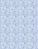 Winged Whisper Fabric | Floral Ditsy White/Teal