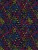 Diamond Dots Extra Wide Fabric | Black/Multi