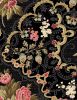Pathways Fabric | Bouquet Medallion Black
