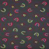 Jersey Cotton Fabric | Rainbows Brights Grey