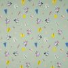 Jersey Cotton Fabric | Snowflake Funky Bird Dusty Green