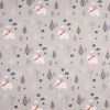 Jersey Cotton Fabric | Doggy In Winter Dusty Grey