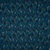 Viscose Twill Print Fabric | Abstract Autumn - Deep Aqua