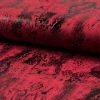 Suede Touch Foil Jersey | Snake Effect Red