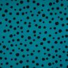 Viscose Twill Print Fabric | Multi Spot Turquoise