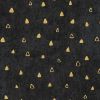 Metallic Robert Kaufman Fabric | Gustav Klimt - Jewel Triangles Black