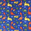 Printed Anti Pil Polar Fleece | Dino Fun