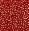 Stitch It Metallic Christmas Fabric | Holly Leaves Red