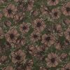 Cotton Lawn Digital Print | Large Poppies Green