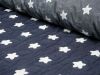 Embroidered Denim Fabric | Soft Star White