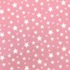 Printed AntiPil Polar Fleece | Multi Star Pink