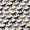 Printed AntiPil Polar Fleece | Stallion Ivory