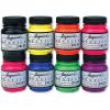 Textile Paint, 8 Colour Set - Fluorescent