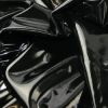 Leather-Look High Gloss PVC Fabric | Black