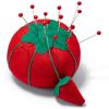 Pin Cushion with Integrated Pin & Needled Sharpener - Tomato | Prym