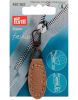 Prym Zip Puller | Imt. Leather Oval Tab - Beige