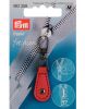 Prym Zip Puller | Imt. Leather Tab, Round - Red