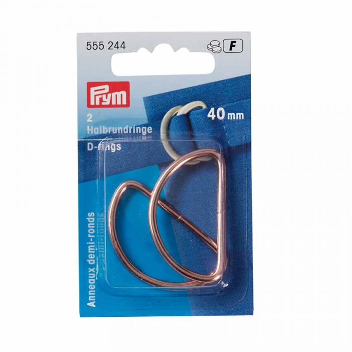 D Rings 40mm | Rose Gold | Prym