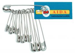 Safety Pins Silver 27/38/50mm Asst, 12pcs Bunch | Prym